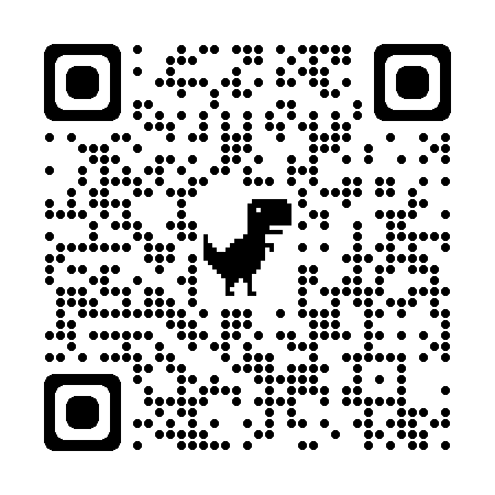 QR code leading to module on head lice. Placed to the right of a trick or treaters approaching a house to receive candy.