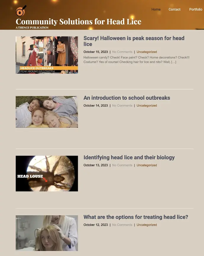 The homepage of the Holiday Wellness site.