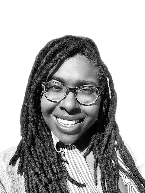 a photographic portrait of a Black woman.
